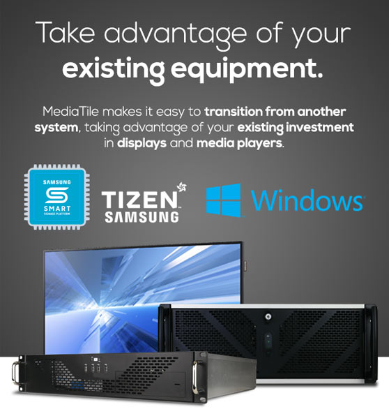 existing digital signage equipment